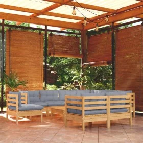 Garden furniture set 10 pieces and cushions solid pine wood by vidaXL, Garden sets - Ref: Foro24-3096772, Price: 798,15 €, Di...