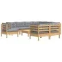 Garden furniture set 10 pieces and cushions solid pine wood by vidaXL, Garden sets - Ref: Foro24-3096772, Price: 788,16 €, Di...