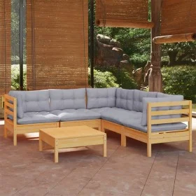 Gartenmöbelset 6-tlg. mit Kissen aus massivem Kiefernholz von vidaXL, Gartensets - Ref: Foro24-3096676, Preis: 452,76 €, Raba...