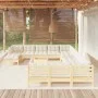 Garden furniture 13 pieces cushions pine wood cream color by vidaXL, Garden sets - Ref: Foro24-3097073, Price: 994,34 €, Disc...