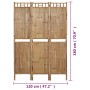 Divider screen with 3 panels 120x180 cm by vidaXL, Room dividers - Ref: Foro24-341748, Price: 102,62 €, Discount: %