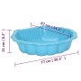Blue plastic sandboxes 2 units 77x87x21 cm by vidaXL, sandboxes - Ref: Foro24-317737, Price: 108,86 €, Discount: %
