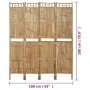 Divider screen with 4 panels 160x180 cm by vidaXL, Room dividers - Ref: Foro24-341749, Price: 128,70 €, Discount: %