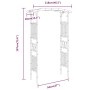 Bamboo rose arch 118x40x187 cm by vidaXL, Pergolas, arches and garden trellises - Ref: Foro24-341746, Price: 146,85 €, Discou...