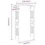 Rosenbogen aus Bambus 118x40x187 cm von vidaXL, Pergolen, Bögen und Gartenspaliere - Ref: Foro24-341746, Preis: 143,87 €, Rab...