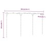 Bambuspergola 385x40x205 cm von vidaXL, Pergolen, Bögen und Gartenspaliere - Ref: Foro24-341747, Preis: 93,97 €, Rabatt: %