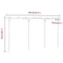 Pérgola de bambú 385x40x205 cm de vidaXL, Pérgolas, arcos y enrejados de jardín - Ref: Foro24-341747, Precio: 90,58 €, Descue...