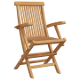 Conjunto de Bistro de Jardín Plegable de 3 Piezas de Madera
