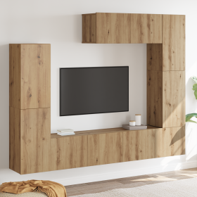 Set de Mueble para TV de 7 piezas de – Montaje en la pared
