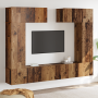 Set de Mueble para TV de 6 piezas Madera Vieja Madera