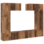 Set de Mueble para TV de 6 piezas Madera Vieja Madera