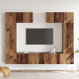 Set de Mueble para TV de 6 piezas Madera Vieja Madera