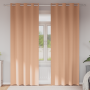 Cortinas con cortinas 2 pcs Marrón claro 245 x 140 cm Poliéster