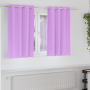 Cortinas con cortinas 2 pcs Morado 140 x 140 cm Poliéster