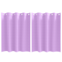 Cortinas con cortinas 2 pcs Morado 140 x 140 cm Poliéster