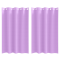 Cortinas con cortinas 2 pcs Morado 175 x 140 cm Poliéster