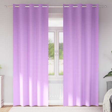 Cortinas con cortinas 2 pcs Morado 260 x 140 cm Poliéster