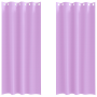 Cortinas con cortinas 2 pcs Morado 260 x 140 cm Poliéster