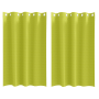 Cortinas 2 pcs Verde manzana 175 x 140 cm Poliéster