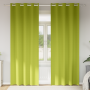 Cortinas 2 pcs Verde manzana 245 x 140 cm Poliéster