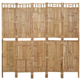 Biombo divisor de 5 paneles 200x180 cm de vidaXL, Divisores de ambientes - Ref: Foro24-341750, Precio: 153,59 €, Descuento: %