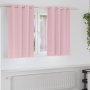Cortinas con cortinas 2 pcs Rosa bebé 140 x 140 cm Poliéster