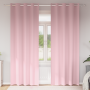 Cortinas con cortinas 2 pcs Rosa bebé 260 x 140 cm Poliéster