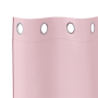 Cortinas con cortinas 2 pcs Rosa bebé 260 x 140 cm Poliéster
