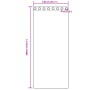 Cortinas con cortinas 2 pcs Rosa bebé 260 x 140 cm Poliéster