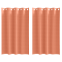 Cortinas con cortinas 2 pcs Terracota 175 x 140 cm Poliéster