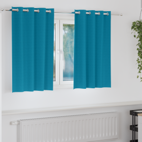 Cortinas con cortinas 2 pcs Tuquesa 140 x 140 cm Poliéster