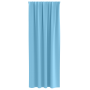 Cortinas con cortinas 2 pcs Azul claro 245 x 140 cm Poliéster