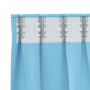 Cortinas con cortinas 2 pcs Azul claro 245 x 140 cm Poliéster