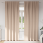 Cortinas con cortinas 2 pcs Taupé 225 x 140 cm Poliéster