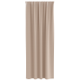 Cortinas con cortinas 2 pcs Taupé 225 x 140 cm Poliéster