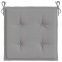 Cojines de silla de jardín 6 uds tela Oxford gris 40x40x4 cm