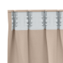 Cortinas con cortinas 2 pcs Taupé 260 x 140 cm Poliéster