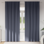 Cortinas con cortinas 2 pcs Antracita 260 x 140 cm Poliéster