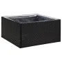 Black synthetic rattan planter 80x80x40 cm by vidaXL, Pots and planters - Ref: Foro24-319171, Price: 68,33 €, Discount: %
