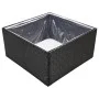 Black synthetic rattan planter 80x80x40 cm by vidaXL, Pots and planters - Ref: Foro24-319171, Price: 68,33 €, Discount: %