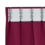 Cortinas con cortinas 2 pcs Rojo vino 225 x 140 cm Poliéster