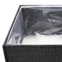 Black synthetic rattan planter 80x80x40 cm by vidaXL, Pots and planters - Ref: Foro24-319171, Price: 68,33 €, Discount: %