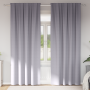 Cortinas 2 pcs Gris metálico 260 x 140 cm Poliéster