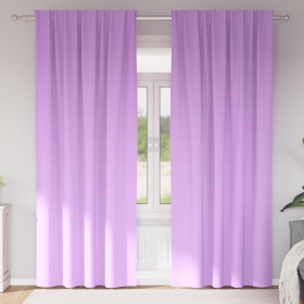 Cortinas con cortinas 2 pcs Morado 260 x 140 cm Poliéster