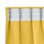 Cortinas 2 pcs Amarillo mostaza 245 x 140 cm Poliéster