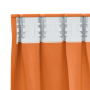 Cortinas 2 pcs Naranja brillante 140 x 140 cm Poliéster