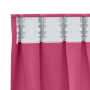 Cortinas 2 pcs Rosa brillante 260 x 140 cm Poliéster