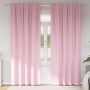 Cortinas con cortinas 2 pcs Rosa bebé 260 x 140 cm Poliéster