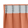 Cortinas con cortinas 2 pcs Terracota 140 x 140 cm Poliéster
