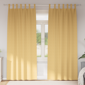 Cortinas con cortinas 2 pcs Beige 245 x 140 cm Poliéster